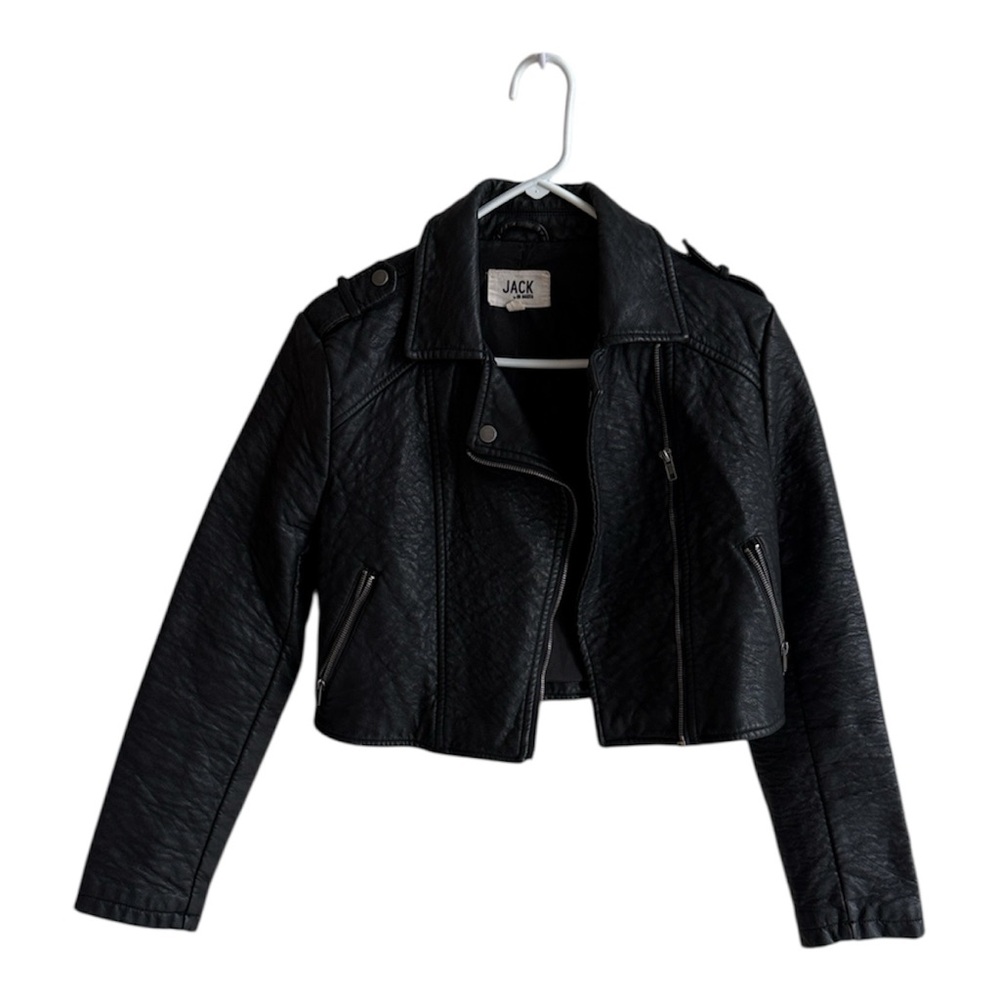 Jack by BB Dakota Women's Black Leather Jacket